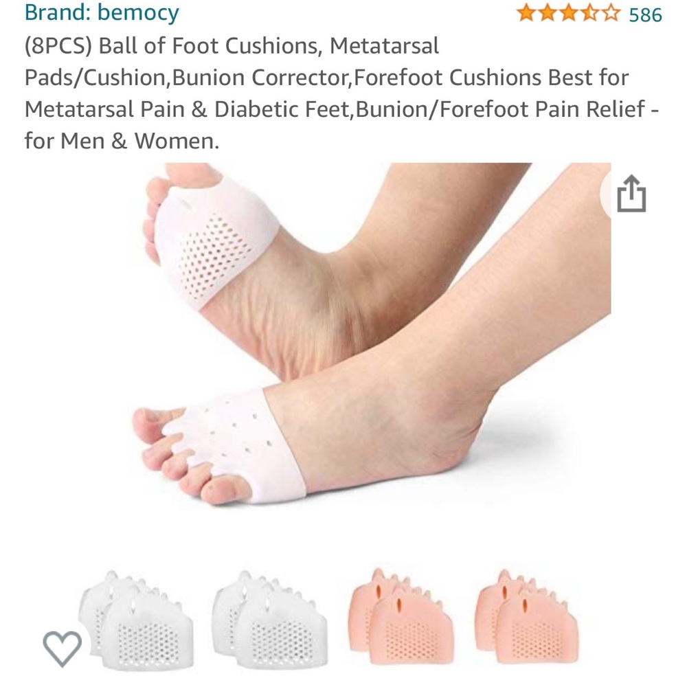Bell of foot cushion, And toe separation brand new never worn or opened